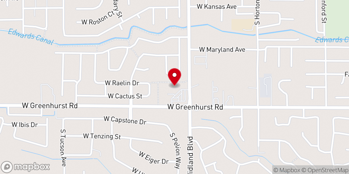 Map showing location of Lakeview Bible Church