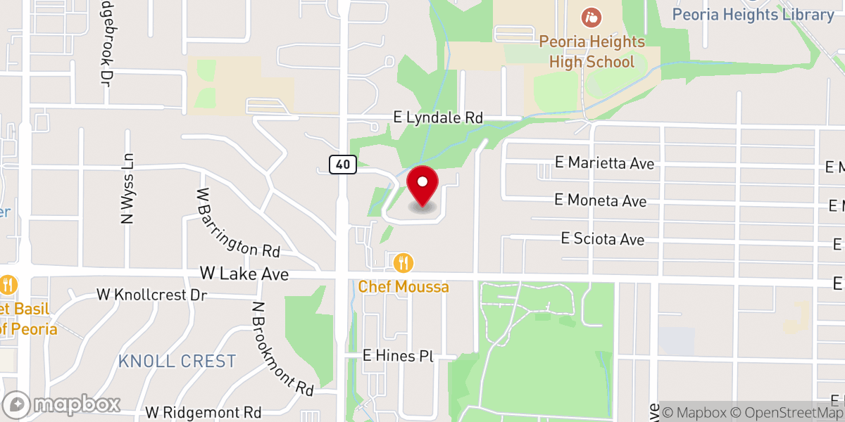 Map showing location of Our Saviours Chapel