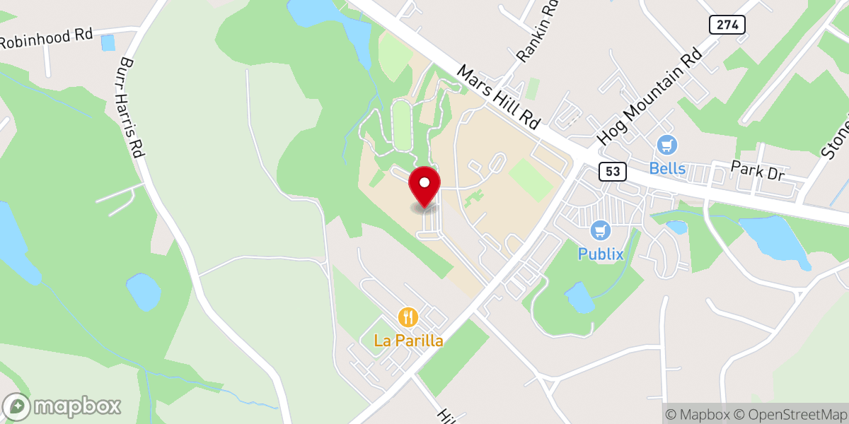 Map showing location of Treasuring Christ Church