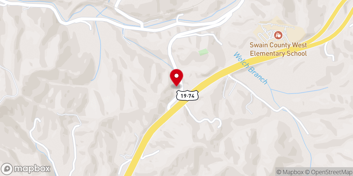 Map showing location of Cold Springs Baptist Church