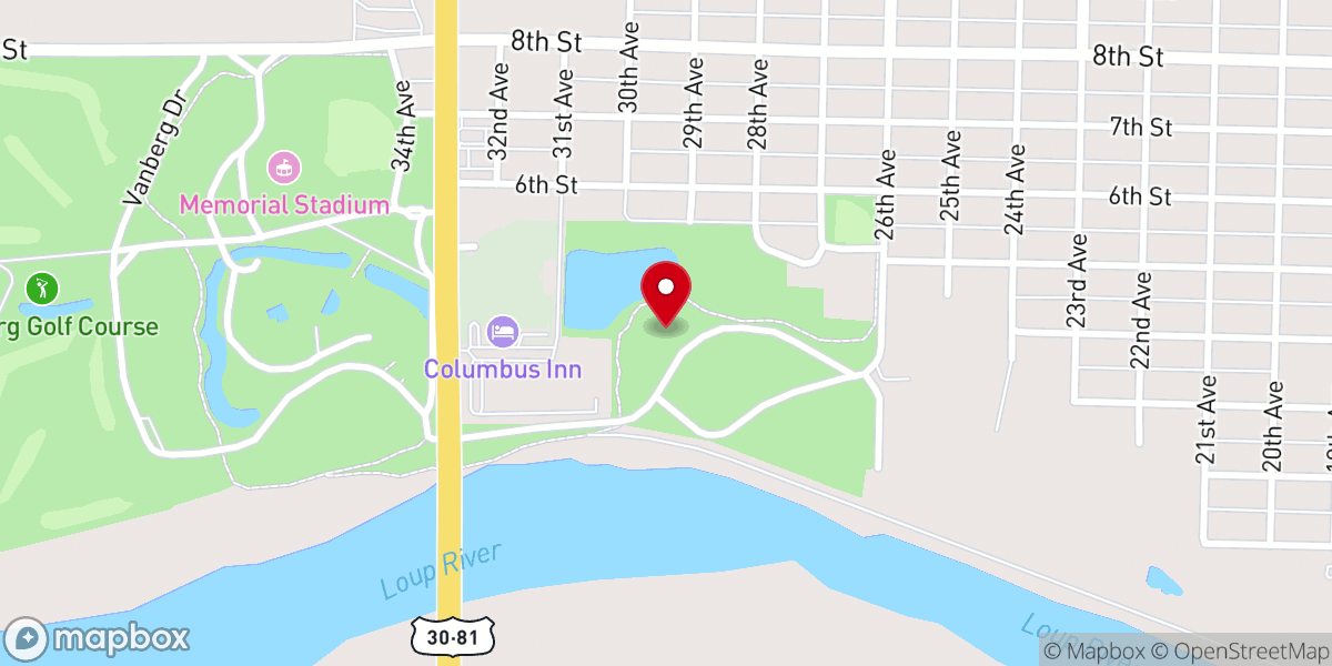Map showing location of Pawnee Park Sertomaland East