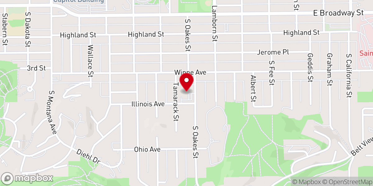 Map showing location of Big Sky Unitarian Universalist Fellowship