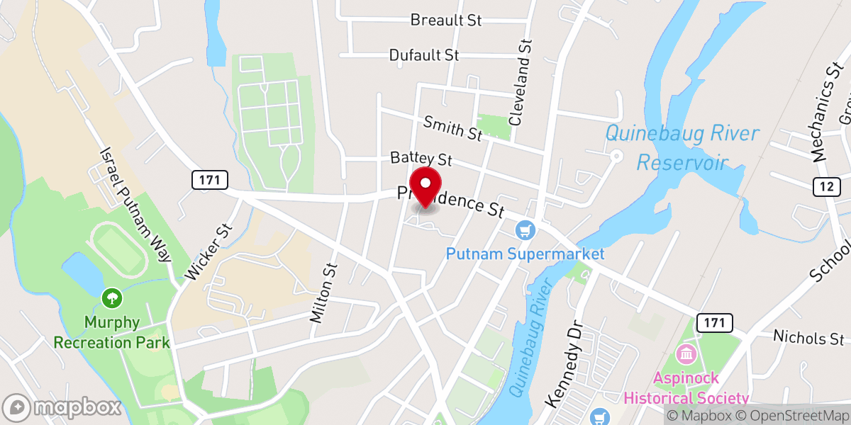 Map showing location of St Mary's Church