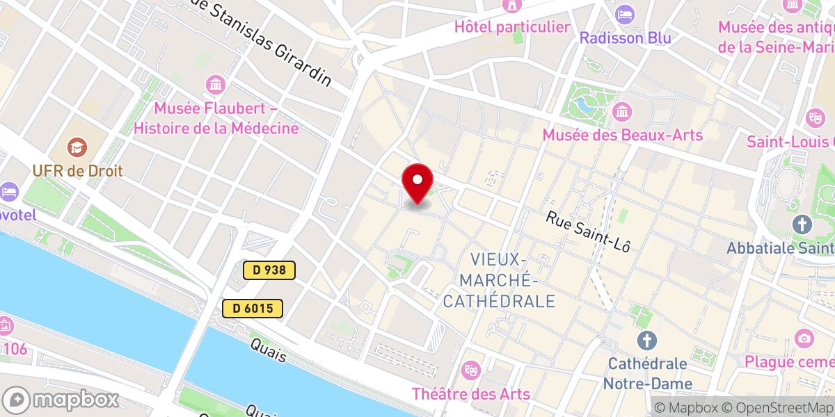 Map showing location of Church of Saint-Sauveur