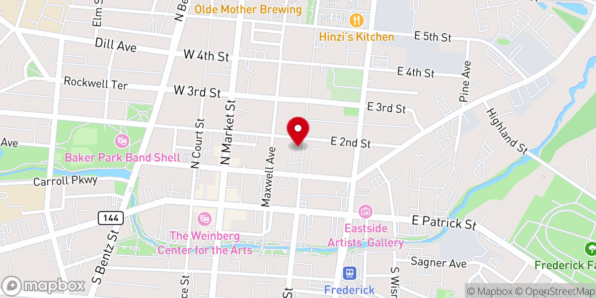 Map showing location of Saint John the Evangelist Catholic Church