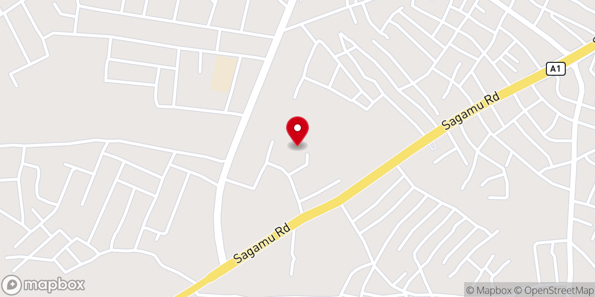 Map showing location of The Lord's Chosen Charismatic Revival Movement Church
