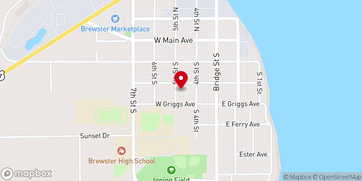 Map showing location of Sacred Heart Catholic Church