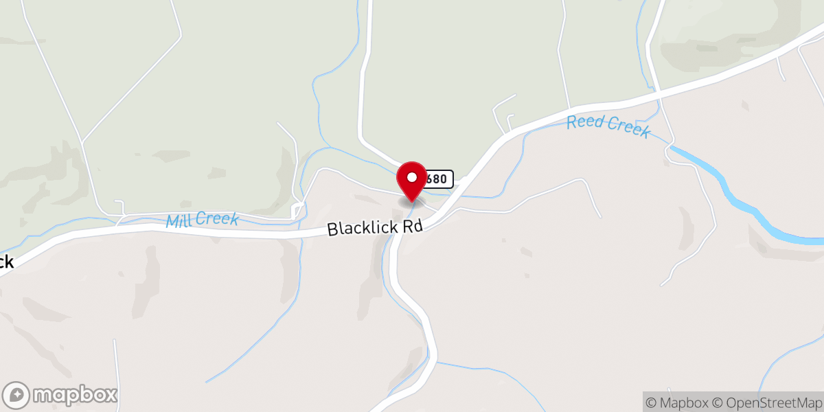 Map showing location of Marvin Church