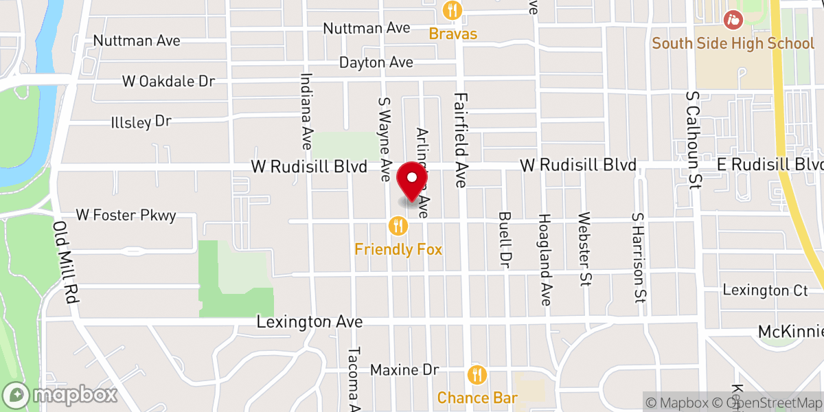 Map showing location of Harrigan International Service Foundation Inc