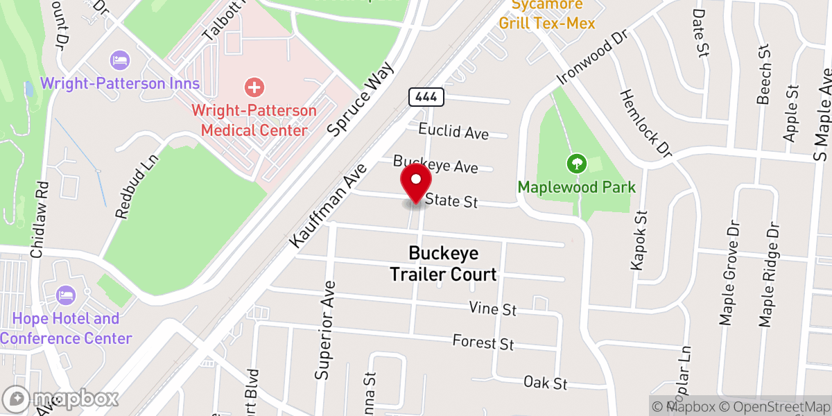 Map showing location of Risen Hope Church - RHC