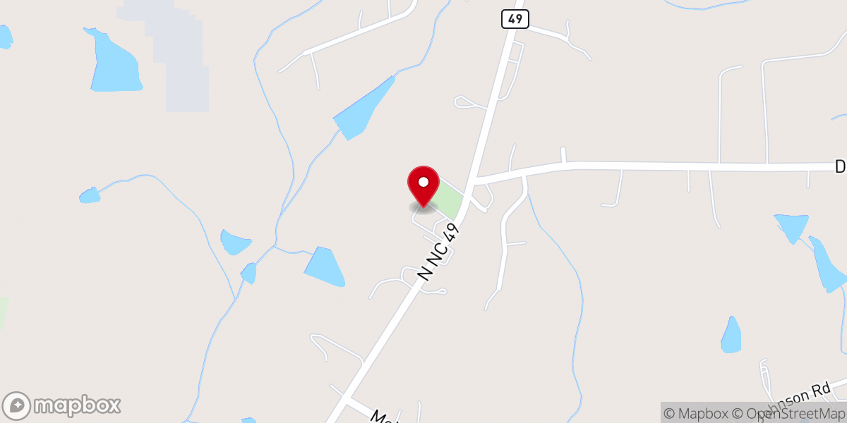 Map showing location of Longs Chapel Christian Church
