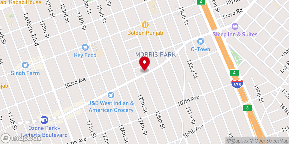 Map showing location of IPJQ - Iglesia Pentecostal de Jesucristo de Queens