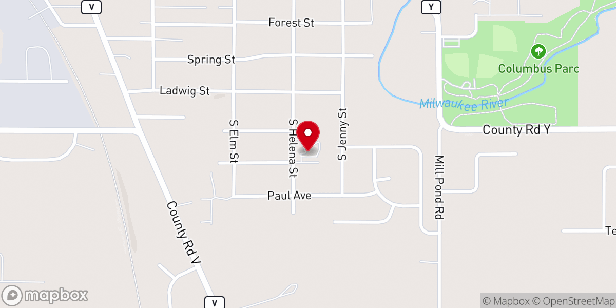 Map showing location of Immanuel Lutheran Church