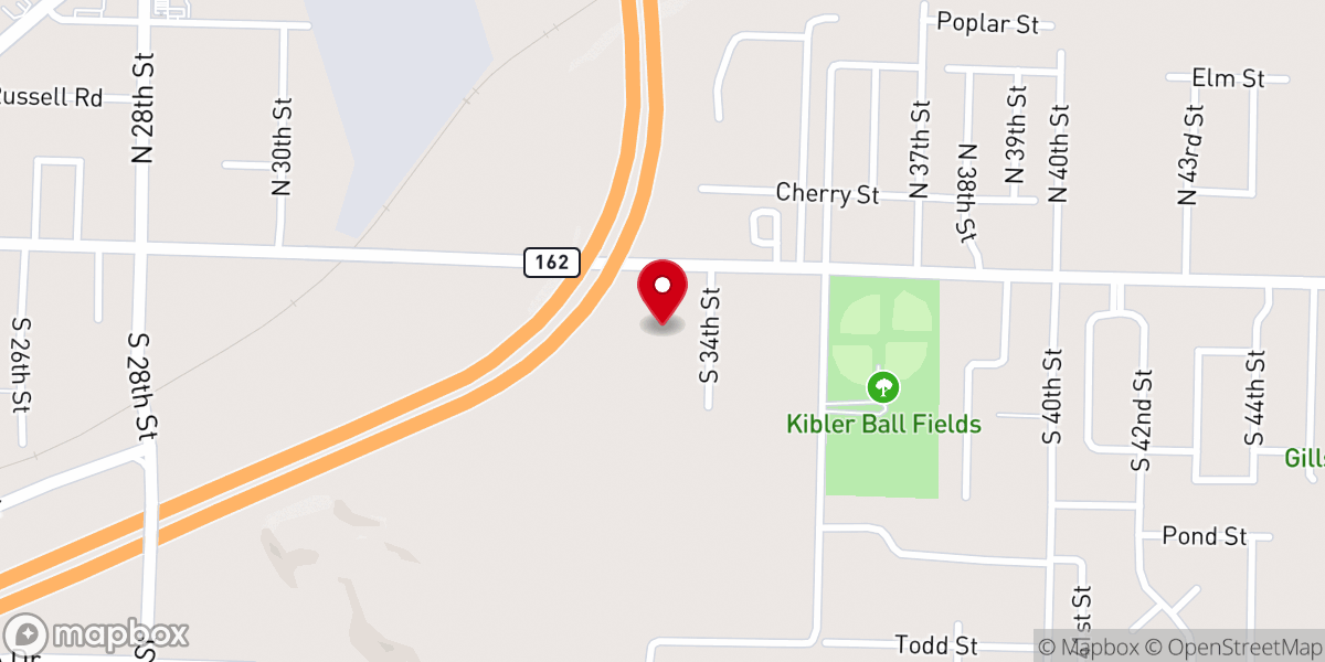 Map showing location of Crosspointe Church
