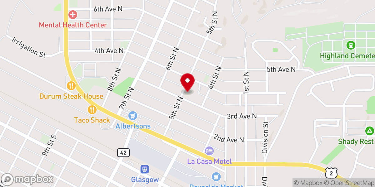 Map showing location of St Raphael's Parish Center