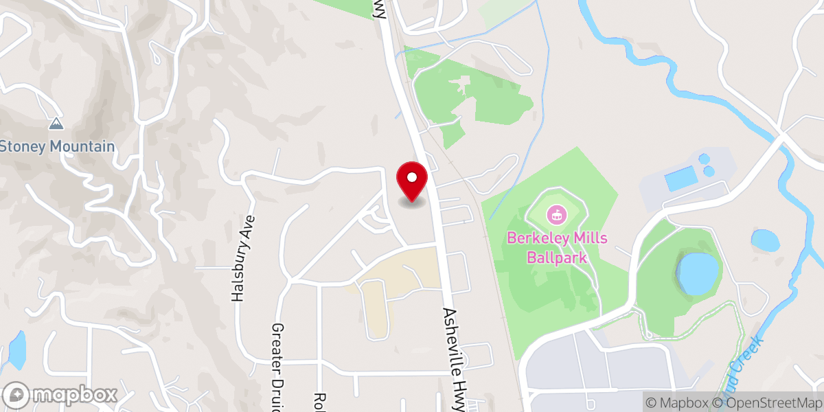 Map showing location of Balfour United Methodist Church