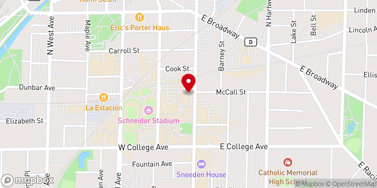 Map showing location of Humphrey Memorial Chapel