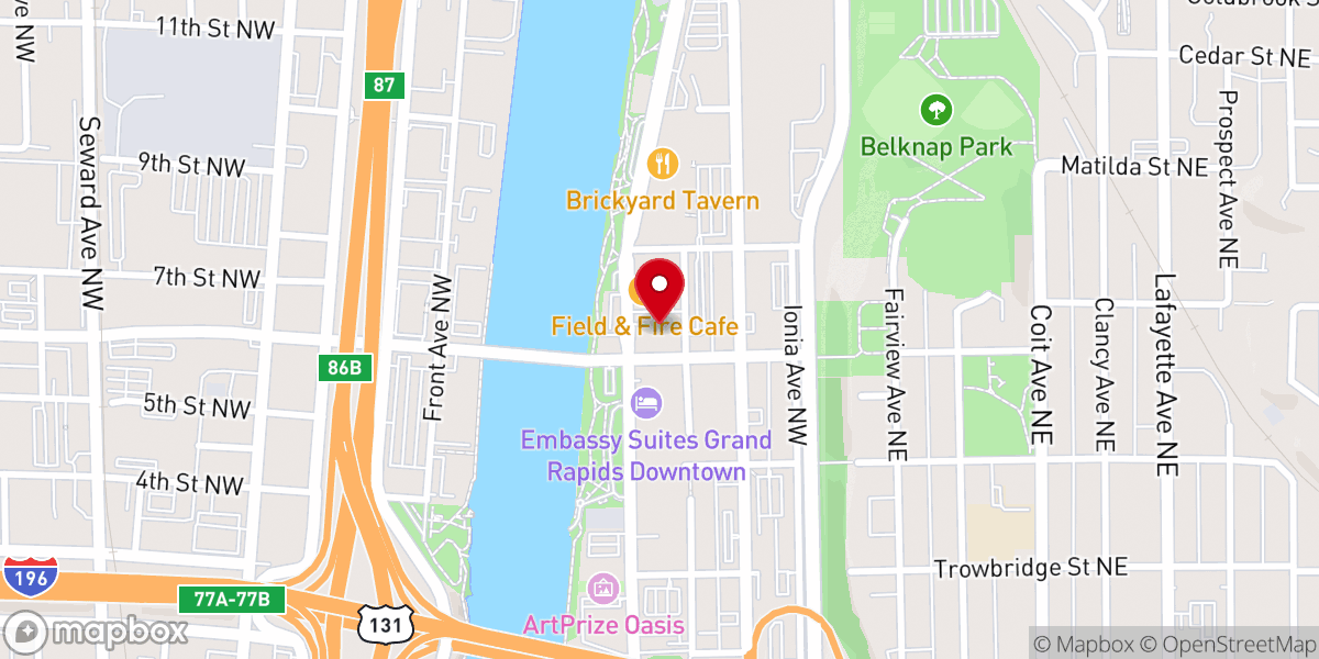 Map showing location of Indwelling Community Church