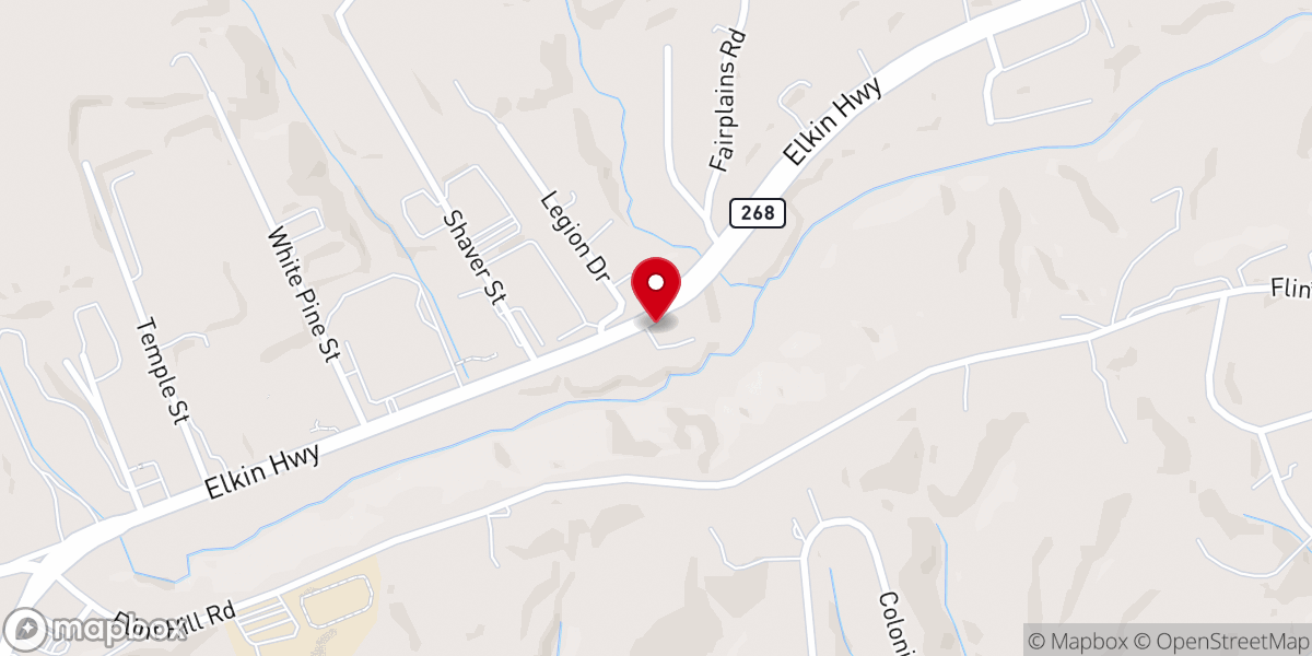 Map showing location of Wilkes Ministry of Hope