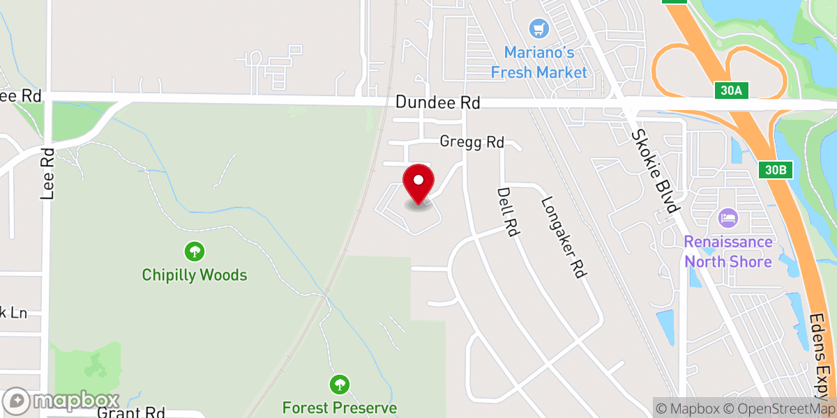 Map showing location of Lakeview Church