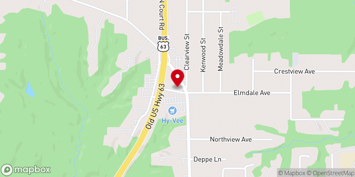 Map showing location of Faith Chapel Open Bible