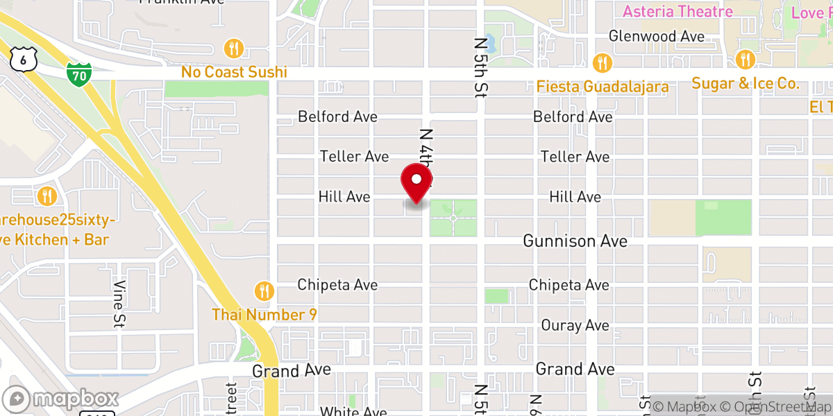 Map showing location of HEART of Junction church