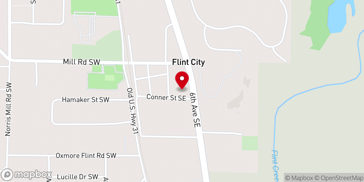 Map showing location of New Song Family Church