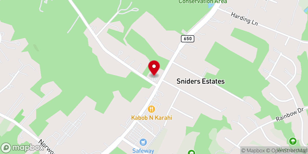 Map showing location of Faith Assembly of God Church