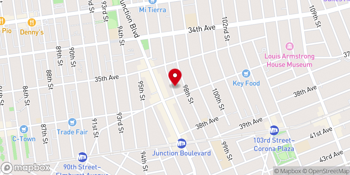 Map showing location of Iglesia Pentecostal Unida Hispana