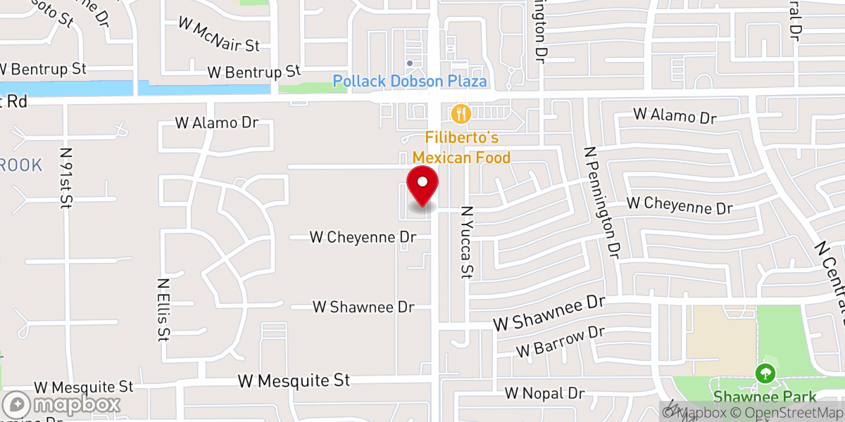 Map showing location of Saint Katherine Greek Orthodox Church