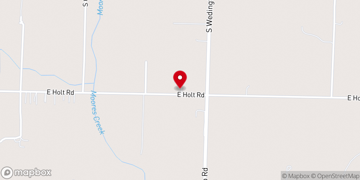 Map showing location of Washington County Baptist Church