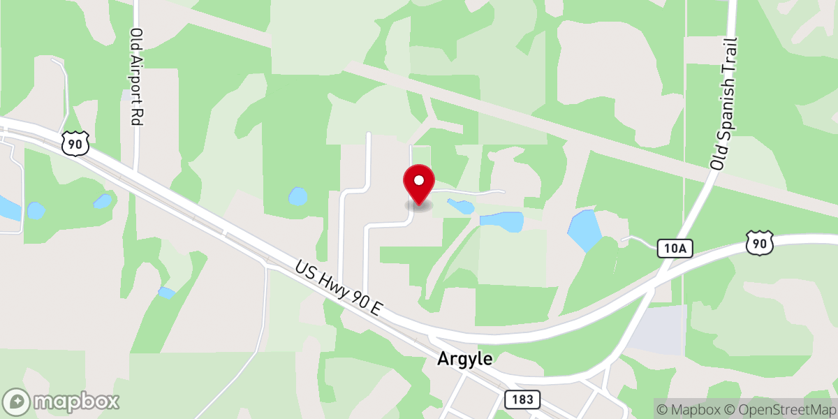 Map showing location of Argyle Church