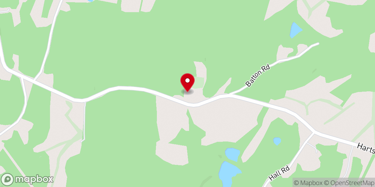 Map showing location of Liberty Grove Baptist Church