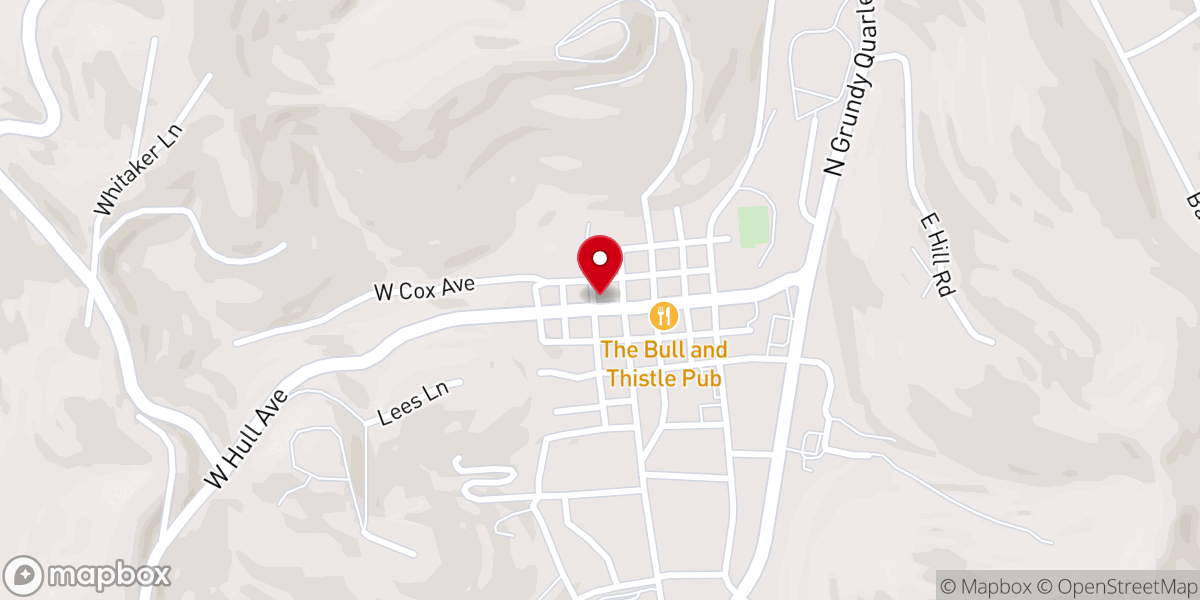 Map showing location of The Bridge Community Church