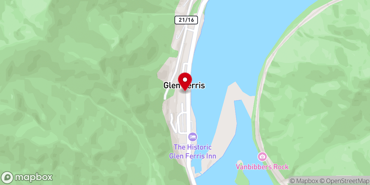 Map showing location of Glen Ferris Apostolic Church