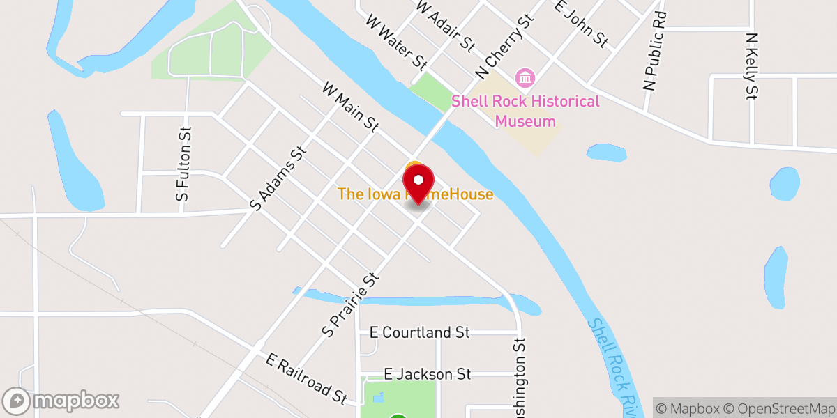 Map showing location of Peace Lutheran Church