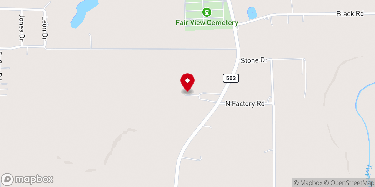 Map showing location of The Shelter, First Brethren Church