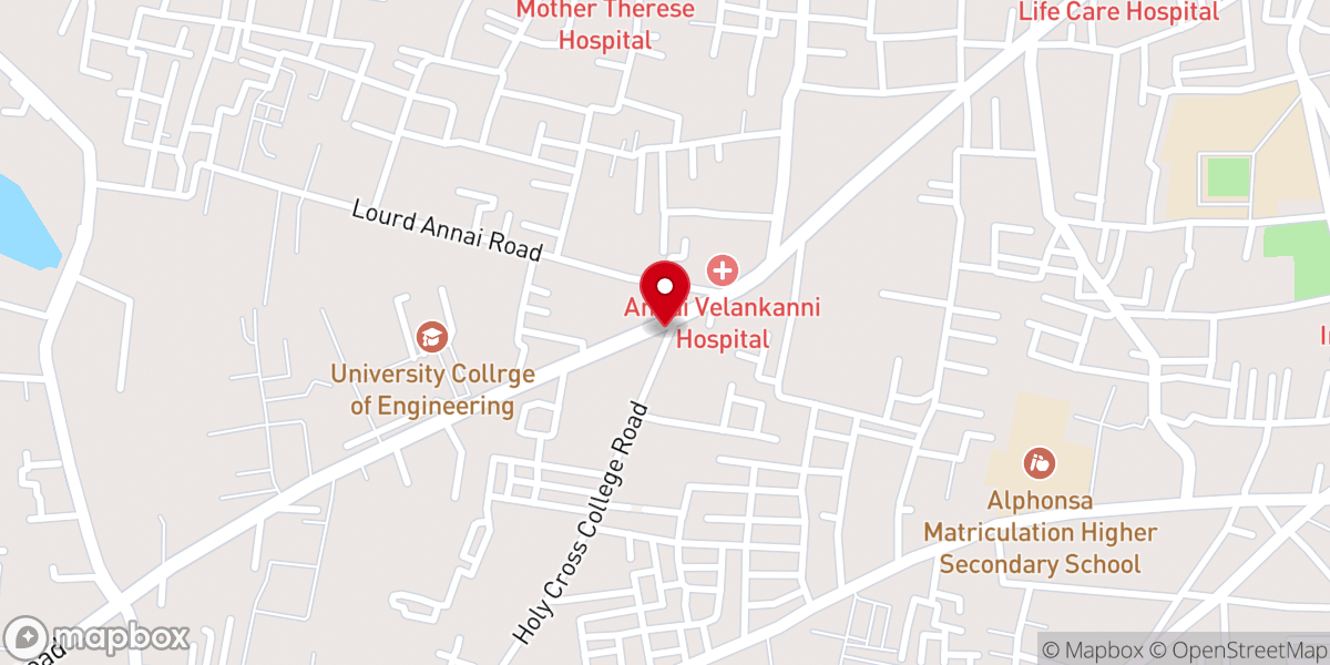 Map showing location of Messiah Prayer House
