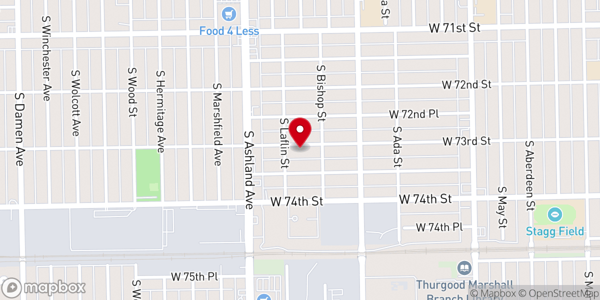 Map showing location of First Mennonite Church