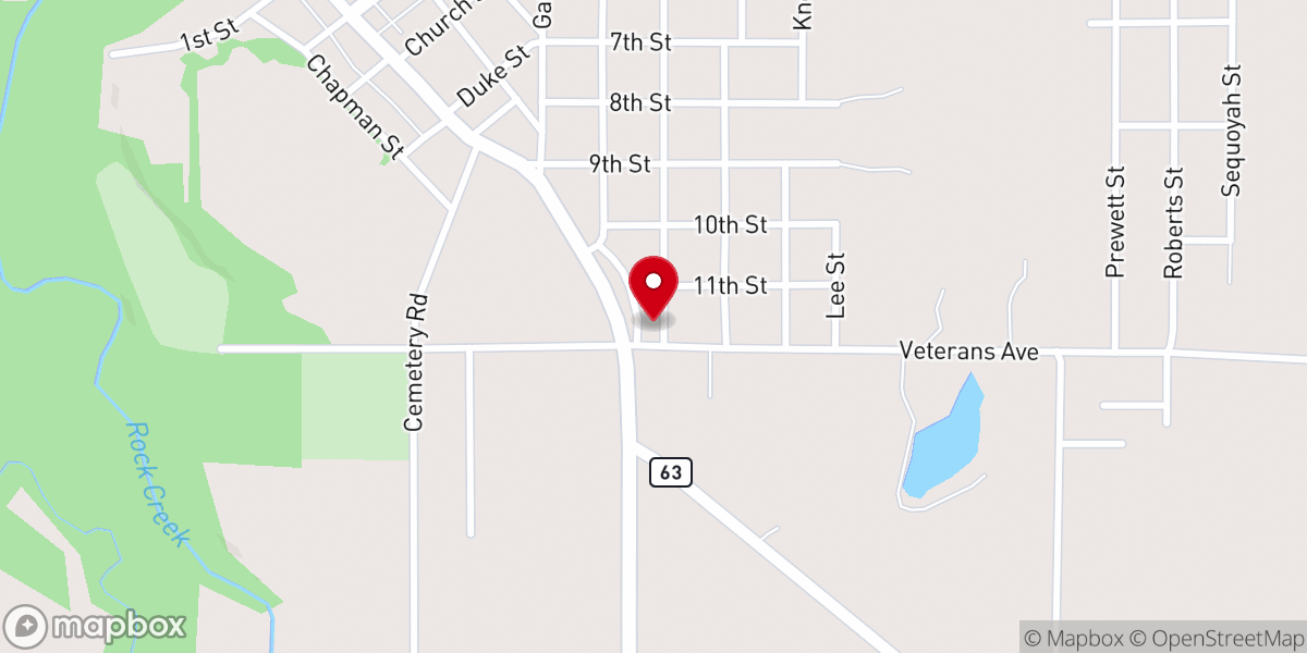 Map showing location of LIving Faith Church INC