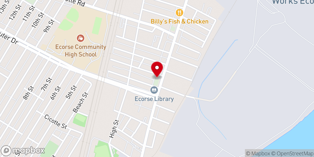 Map showing location of Smyrna Baptist Church