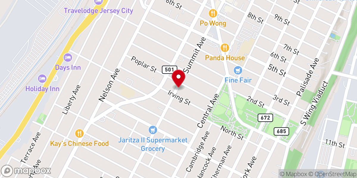 Map showing location of Iglesia Pentecostal Lirio de los Valles