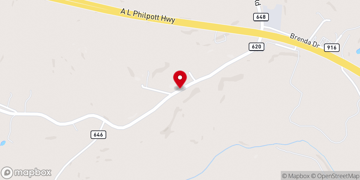 Map showing location of Pilgrims Gospel Tabernacle
