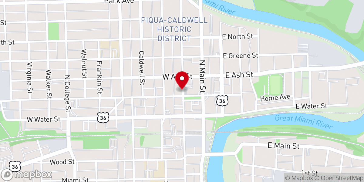 Map showing location of Saint James Episcopal Church