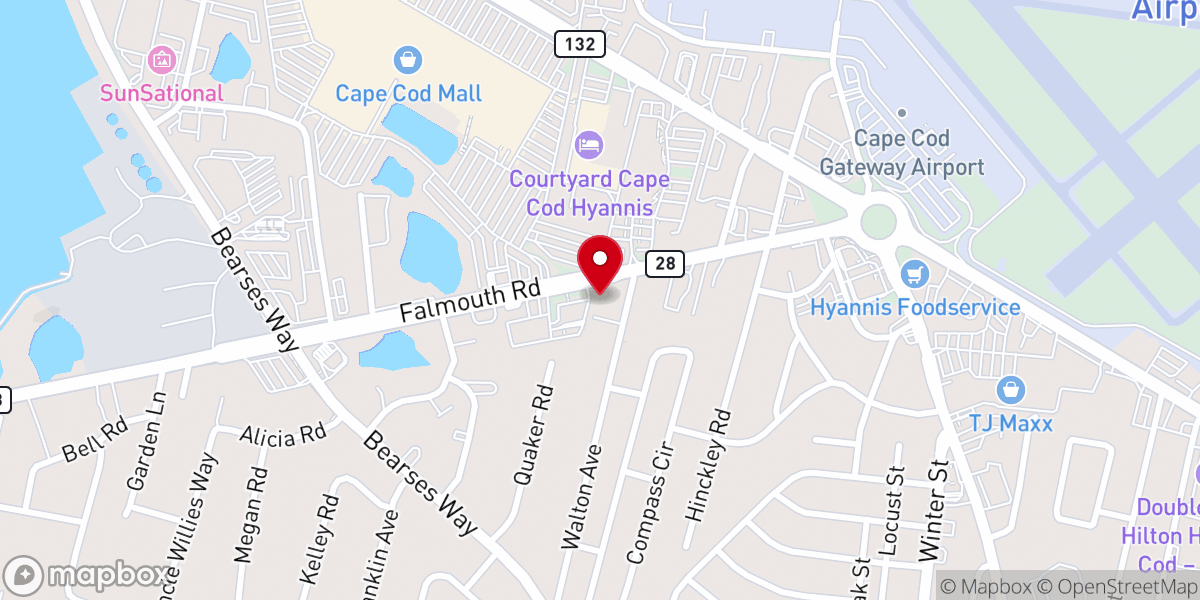 Map showing location of Landmark Revival Christian Church
