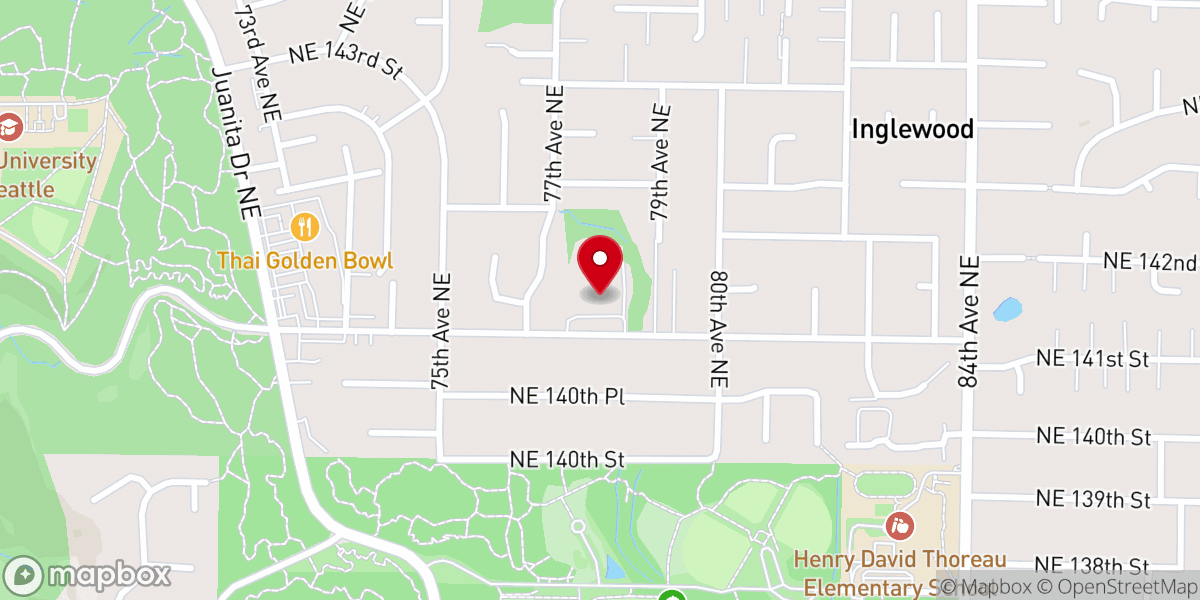 Map showing location of Seattle New Life Fellowship