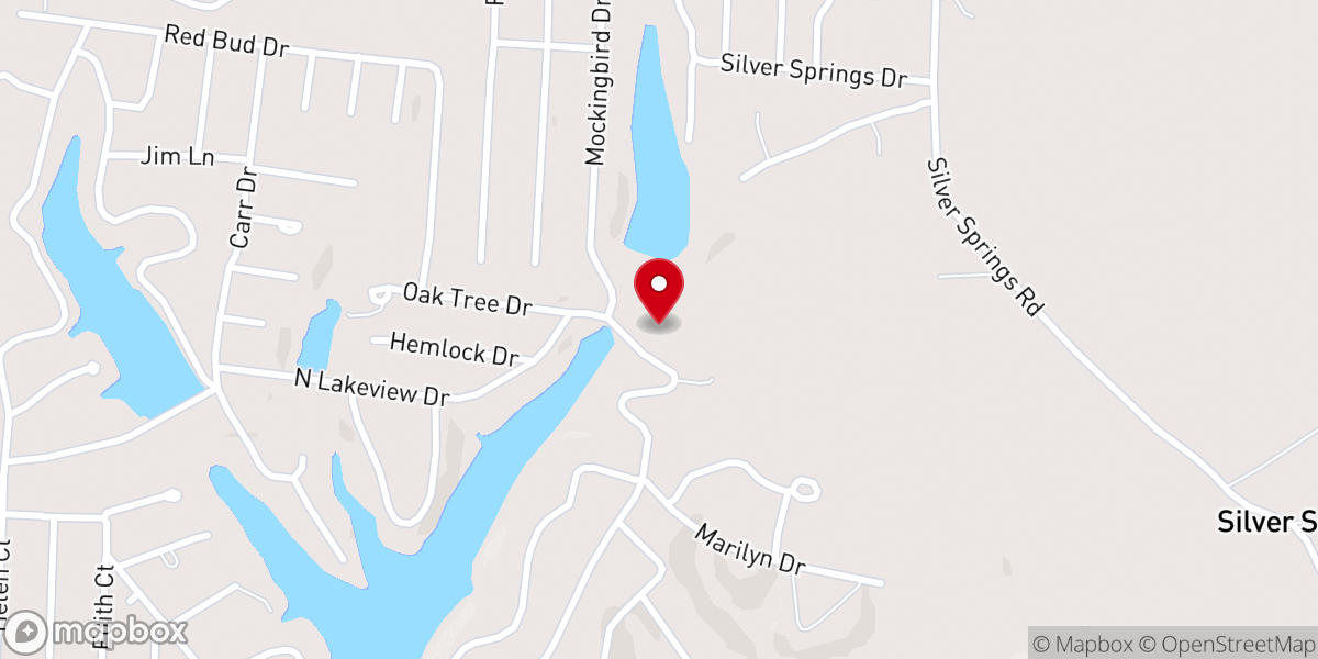 Map showing location of Dogwood Chapel