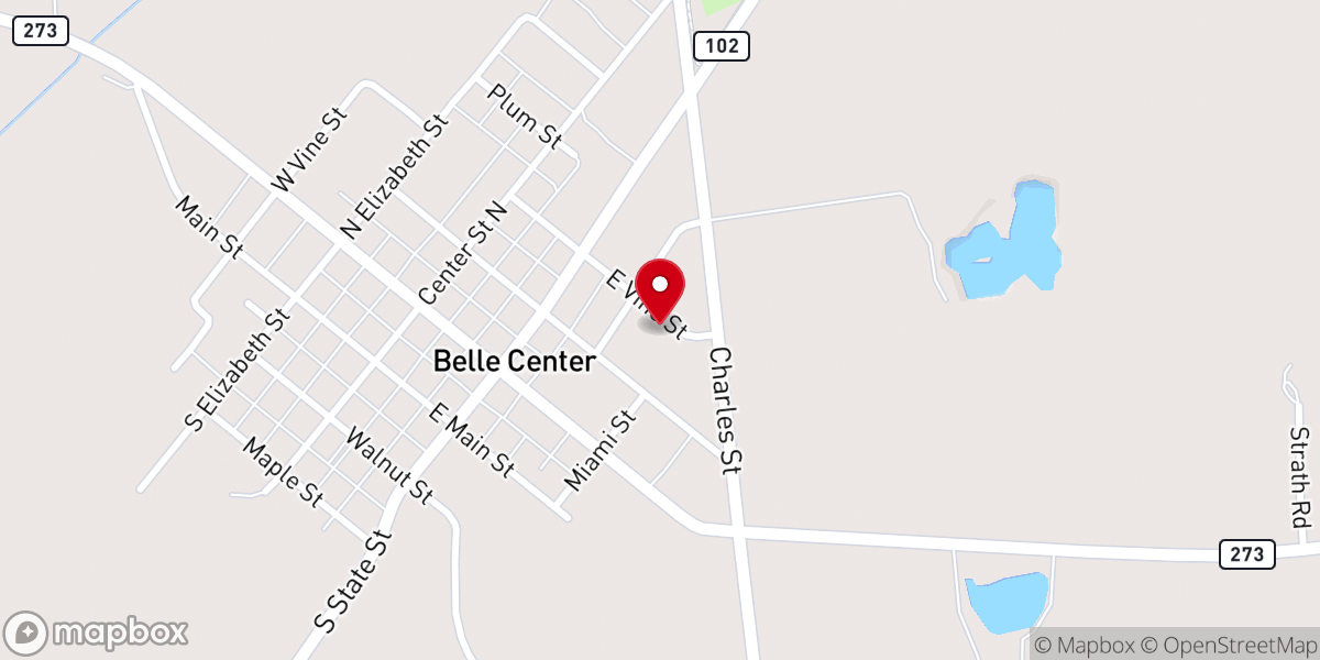 Map showing location of United Presbyterian Manse