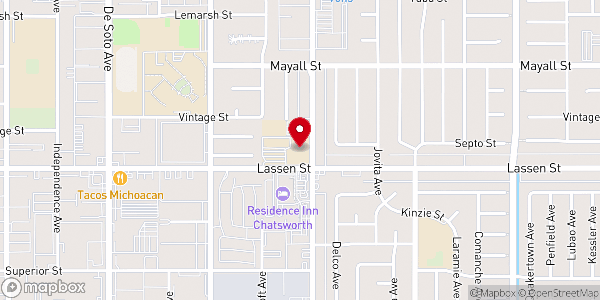Map showing location of St. John Eudes Church