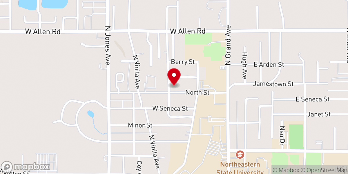 Map showing location of Crossway Baptist Church